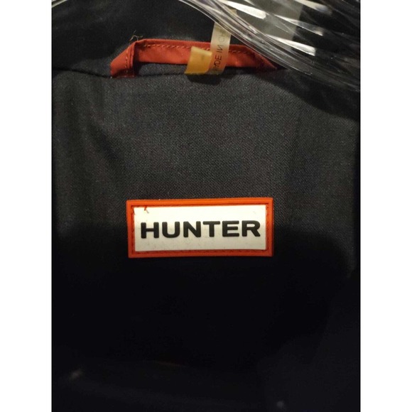 Hunter Navy Blue Trench Coat With Belt Size 4 - Picture 4 of 5